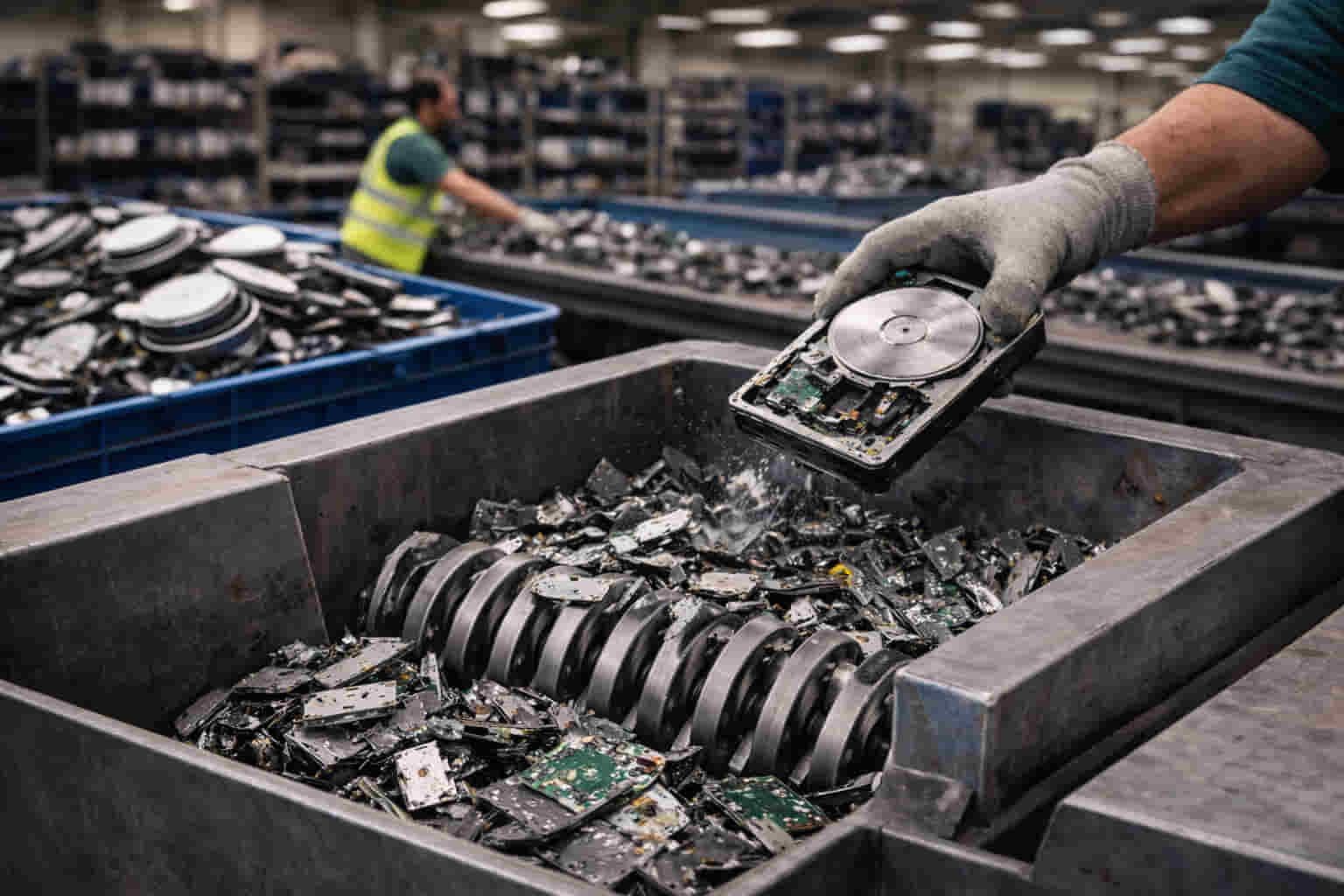 SSD shredding services for IT sector and data centers ensuring secure data destruction, infrastructure security, and regulatory compliance