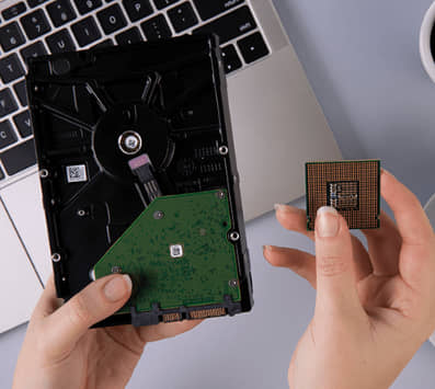 Certified media shredding service destroying storage devices for secure and compliant data destruction at eRevival