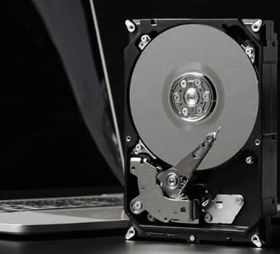 Media degaussing process destroying magnetic data on storage devices for secure data destruction at eRevival