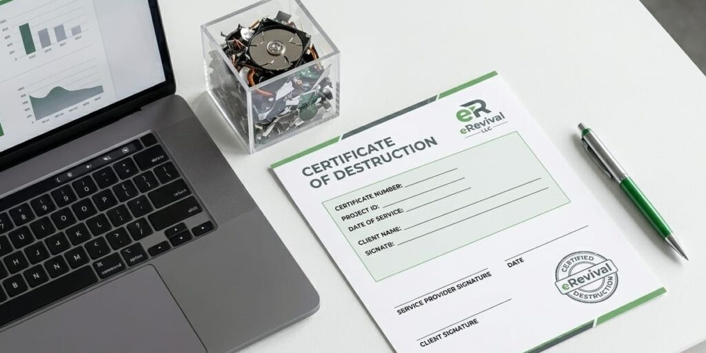 certificate of destruction secure data destruction erevival nj