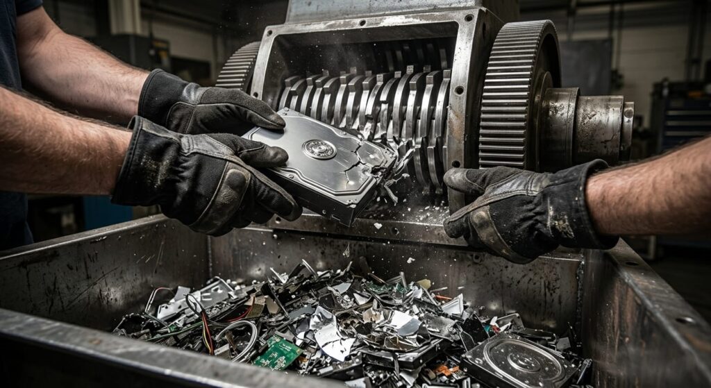 certified secure data destruction hard drive shredding new jersey