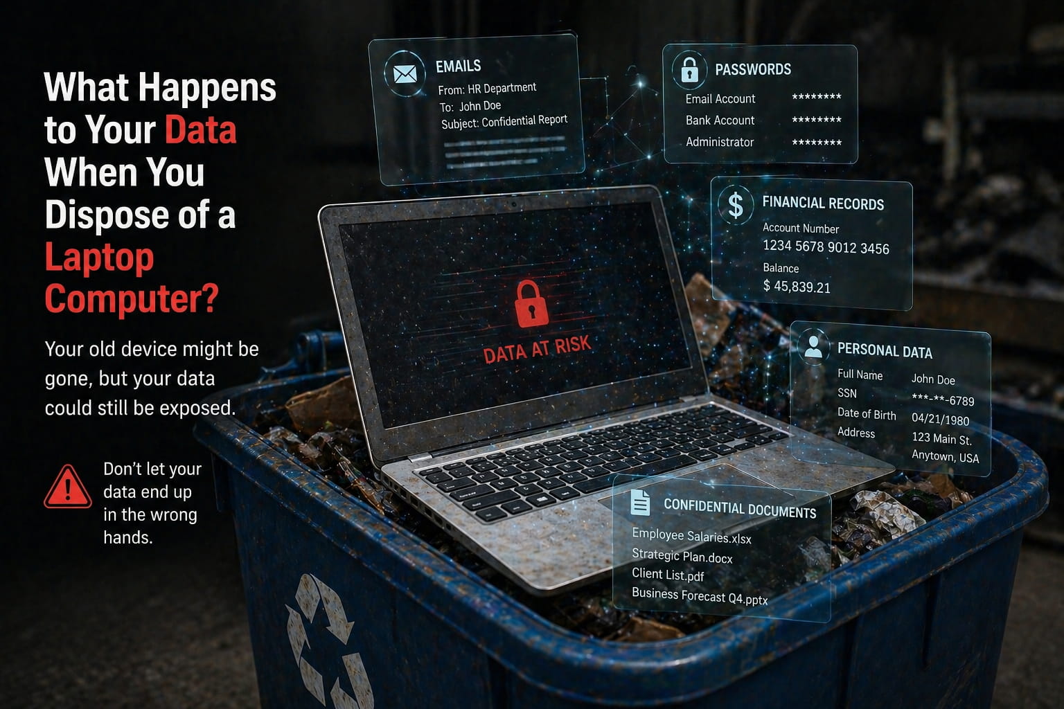 What Happens to Your Data When You Dispose of a Laptop Computer?