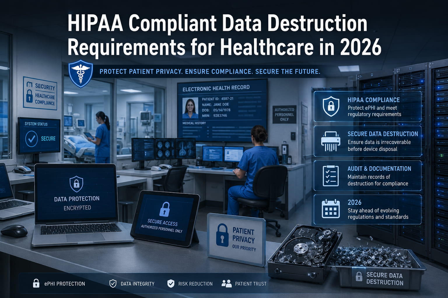 HIPAA Data Destruction Requirements: What Every Healthcare Business Must Know in 2026